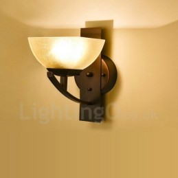 Apliques de pared clásicos tradicionales de una sola luz para interiores