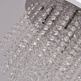 Lámpara empotrada moderna de metal galvanizado estilo mini de cristal contemporáneo