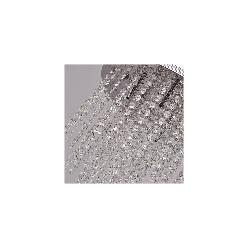 Lámpara empotrada moderna de metal galvanizado estilo mini de cristal contemporáneo