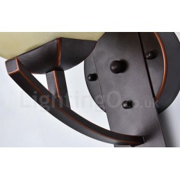 Apliques de pared clásicos tradicionales de una sola luz para interiores