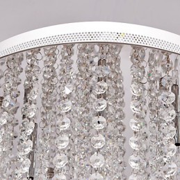 Lámpara empotrada moderna de metal galvanizado estilo mini de cristal contemporáneo