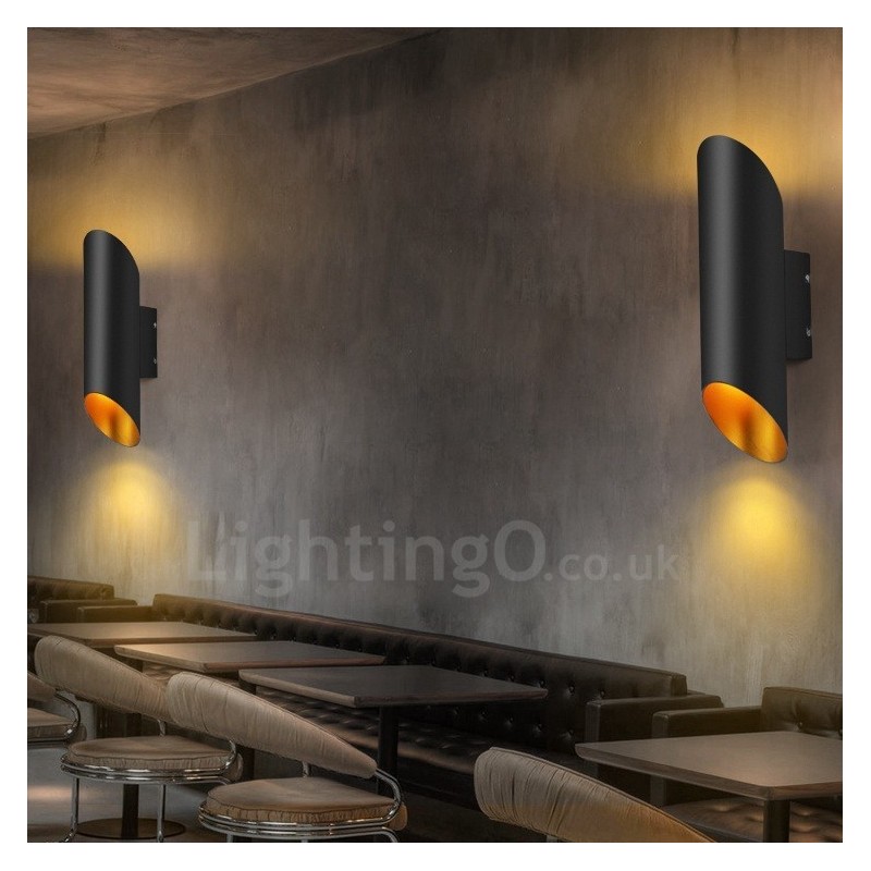 Lámparas de pared modernas y contemporáneas de aleación de aluminio con montaje empotrado