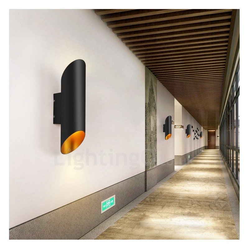 Lámparas de pared modernas y contemporáneas de aleación de aluminio con montaje empotrado