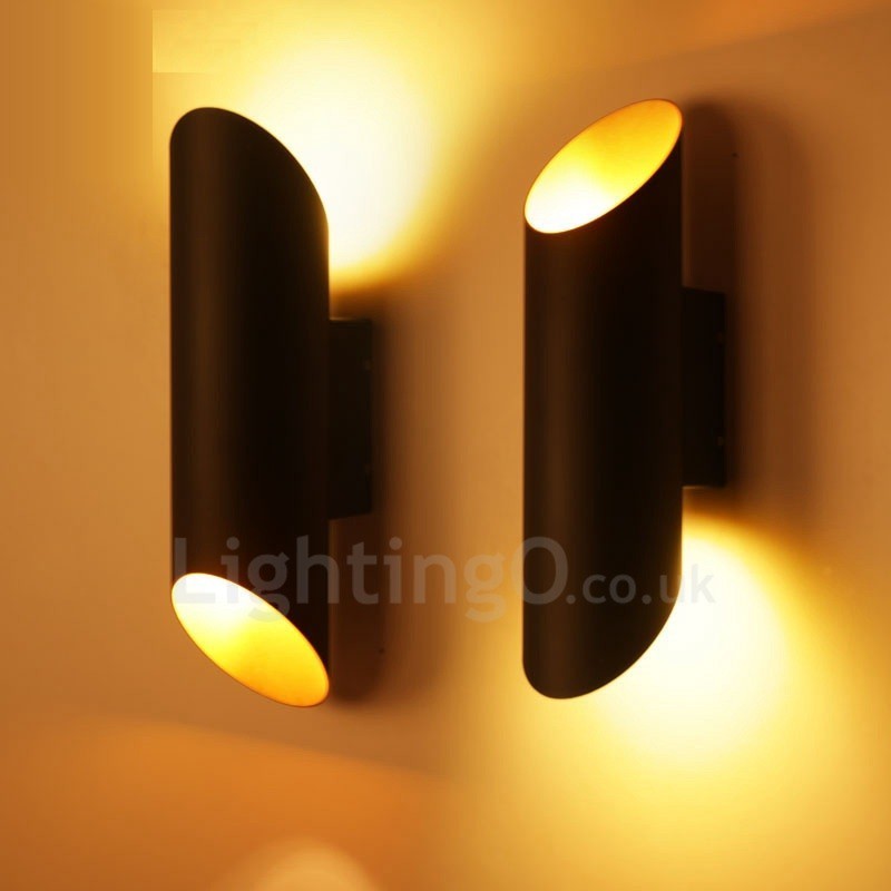Lámparas de pared modernas y contemporáneas de aleación de aluminio con montaje empotrado