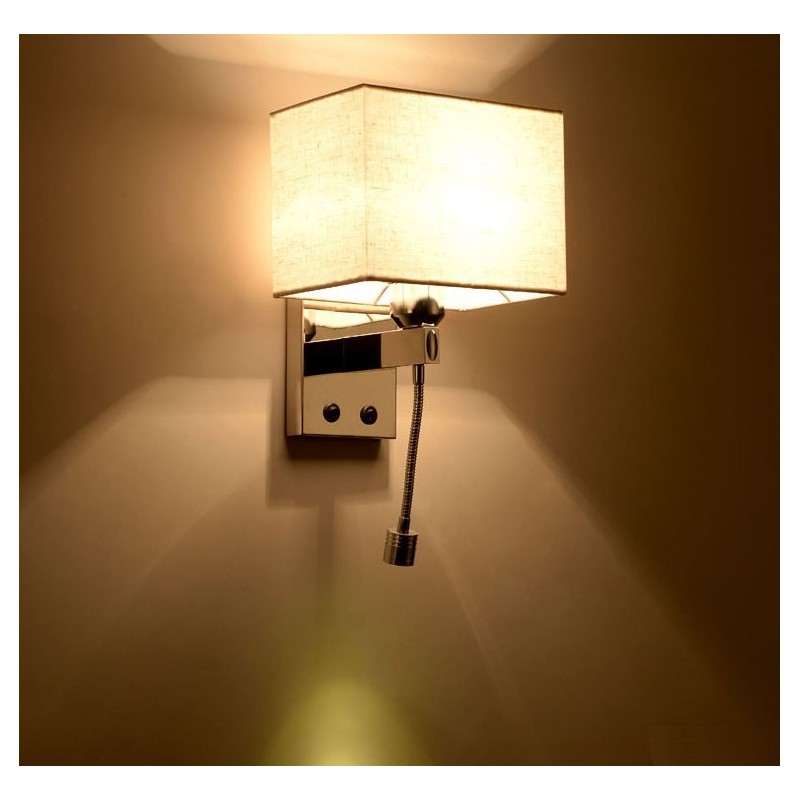 Lámpara de pared moderna para lectura en habitación de hotel, tela creativa, pasillo, balcón, mesita de noche