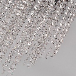 Lámpara empotrada moderna de metal galvanizado estilo mini de cristal contemporáneo