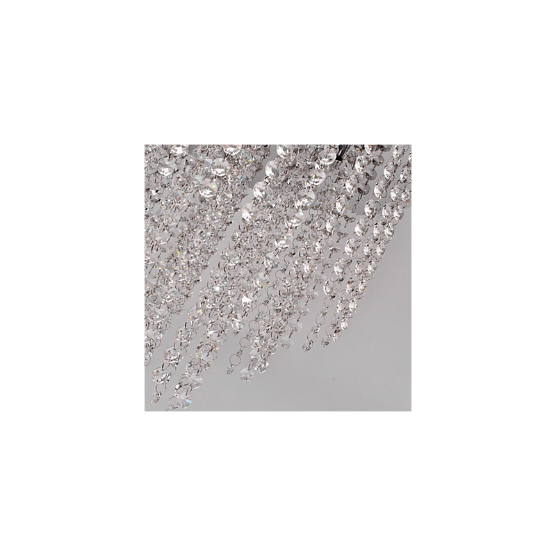 Lámpara empotrada moderna de metal galvanizado estilo mini de cristal contemporáneo