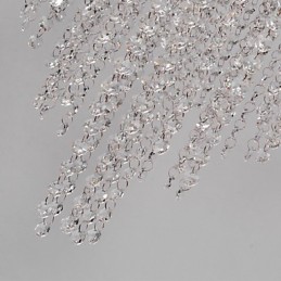 Lámpara empotrada moderna de metal galvanizado estilo mini de cristal contemporáneo
