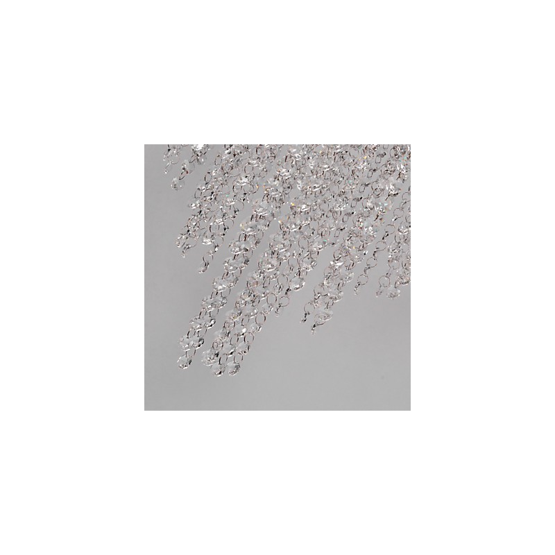 Lámpara empotrada moderna de metal galvanizado estilo mini de cristal contemporáneo