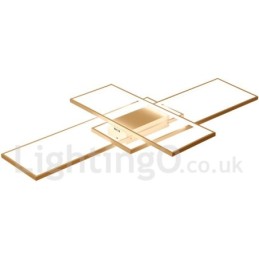 Lámpara de techo moderna y contemporánea de aluminio con pintura, lámpara de pared empotrada con regulador de intensidad remoto para sala de estar y dormitorio. También se puede usar como lámpara de pared.