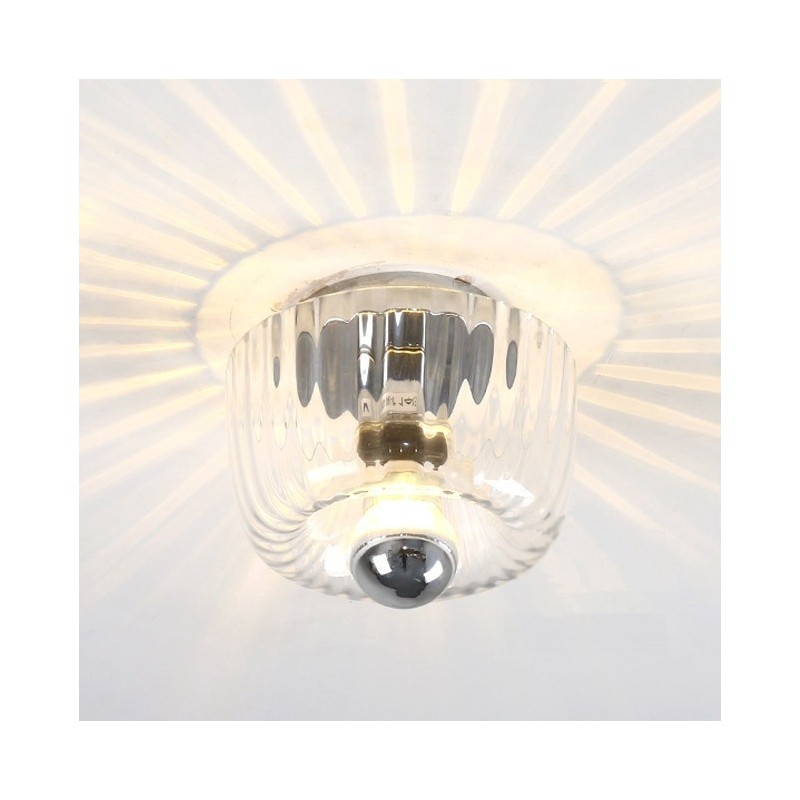 Apliques de pared con bombillas sin sombras, luz de techo moderna y contemporánea