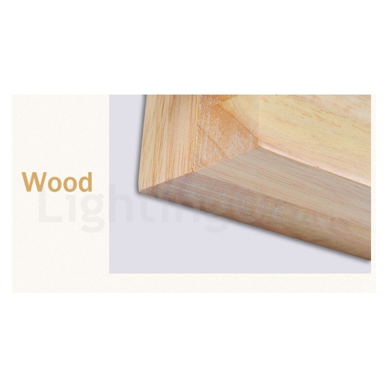 Lámpara de pared moderna y contemporánea de madera y acero inoxidable con pantalla de vidrio para pasillo, bar, cafetería, dormitorio, estudio, loft, polea.