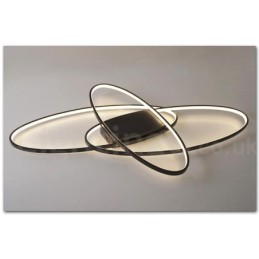 Lámpara de techo moderna y contemporánea de aluminio ovalada regulable, lámpara empotrada para sala de estar y dormitorio. También se puede usar como luz de pared.