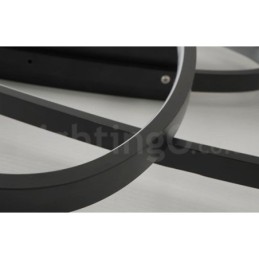 Lámpara de techo moderna y contemporánea de aluminio ovalada regulable, lámpara empotrada para sala de estar y dormitorio. También se puede usar como luz de pared.