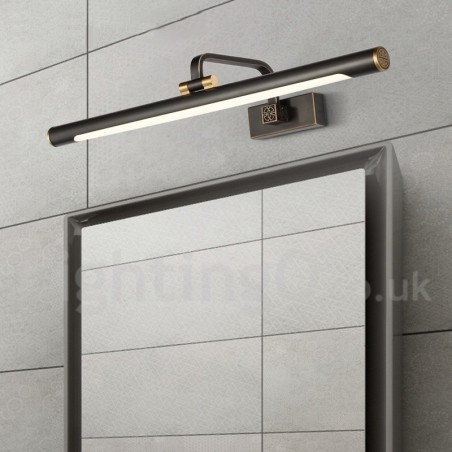Lámpara de espejo IP, luces de baño, luces de pared de latón puro con pantalla acrílica, iluminación de maquillaje Lámpara de espejo IP, luces de baño, luces de pared de latón puro con pantalla acrílica, iluminación de maquillaje