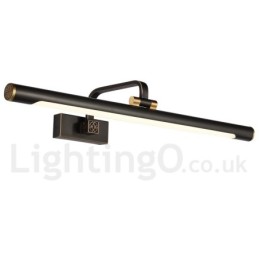 Lámpara de espejo IP, luces de baño, luces de pared de latón puro con pantalla acrílica, iluminación de maquillaje