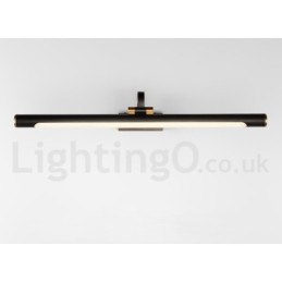 Lámpara de espejo IP, luces de baño, luces de pared de latón puro con pantalla acrílica, iluminación de maquillaje
