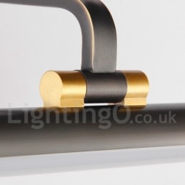 Lámpara de espejo IP, luces de baño, luces de pared de latón puro con pantalla acrílica, iluminación de maquillaje