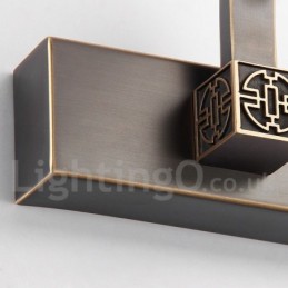 Lámpara de espejo IP, luces de baño, luces de pared de latón puro con pantalla acrílica, iluminación de maquillaje