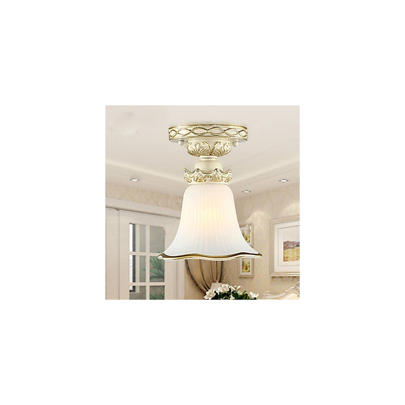 Lámpara de cúpula de resina de tipo europeo con luz de cúpula absorbente.