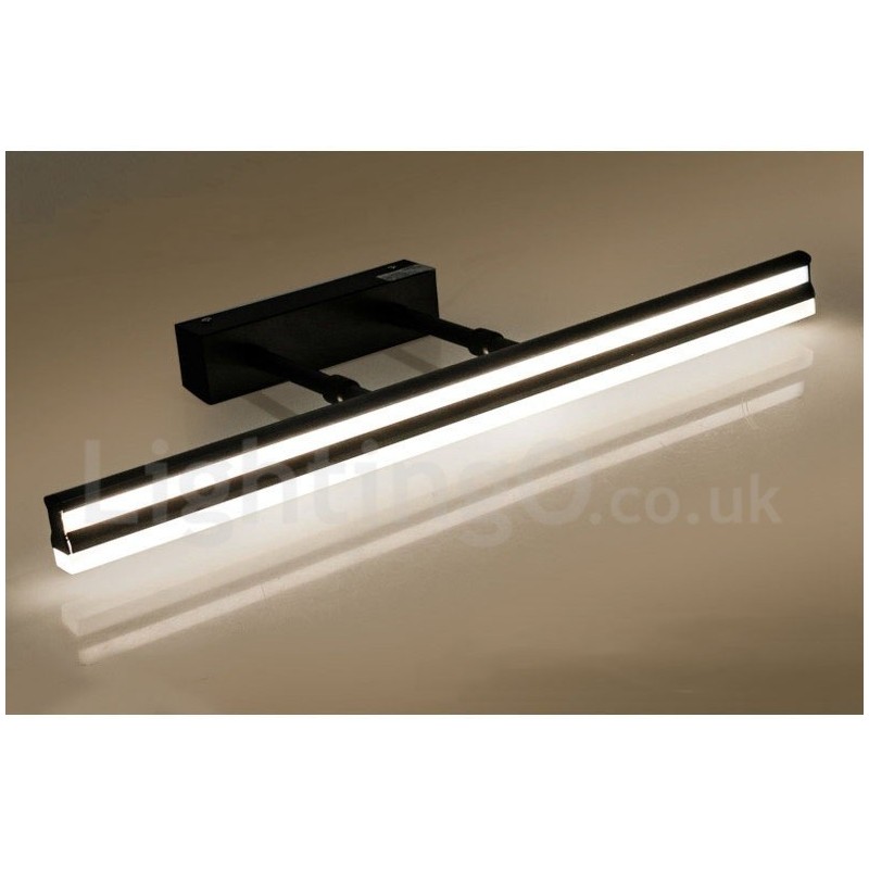 Lámpara de espejo IP44 para baño, luces de pared arriba y abajo con pantalla acrílica, iluminación de maquillaje