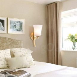 Aplique de pared de latón puro, lujoso, rústico, retro, vintage, de 1 luz, con pantalla de cristal, especial para hotel, oficina, sala de exposición, sala de estar y comedor.