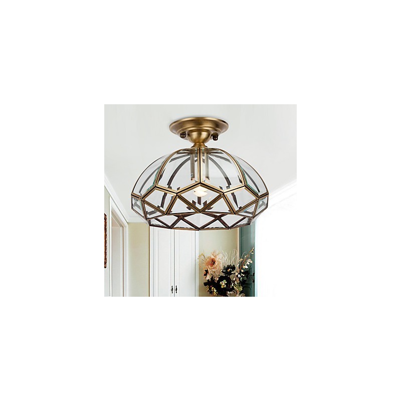 Lámpara de techo de cobre con diseño decorativo contemporáneo moderno