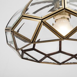 Lámpara de techo de cobre con diseño decorativo contemporáneo moderno