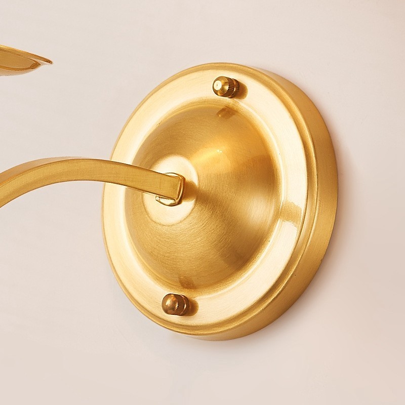 Lámpara de pared de latón puro, lujosa, rústica, retro, vintage, de 1 luz, con vela y pantalla de tela, ideal para habitaciones de hotel, salas de exposición, salas de estar y comedores.