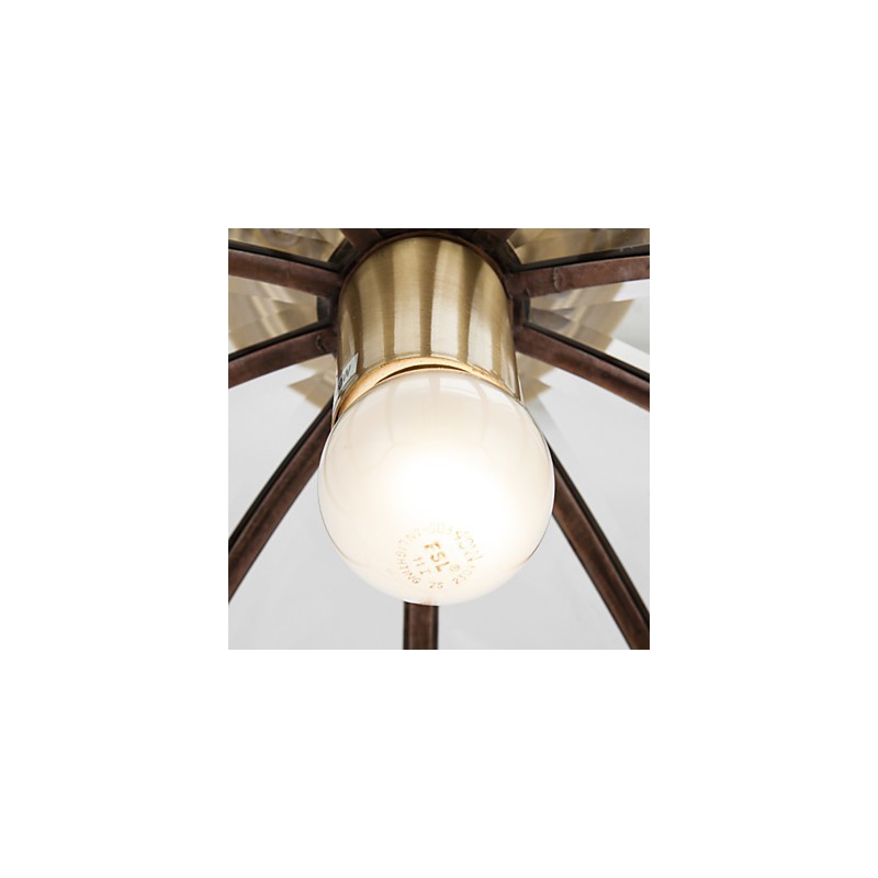 Lámpara de techo de cobre con diseño decorativo contemporáneo moderno
