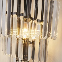Lámpara de pared de cristal K9 de lujo moderna con pantalla de cristal
