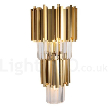 Lámpara de pared de cristal K9 de lujo moderna con pantalla de cristal Lámpara de pared de cristal K9 de lujo moderna con pantalla de cristal