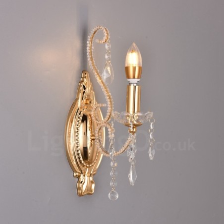 Aplique de pared de cristal estilo americano, 1 luz, dorado y negro, para sala de estar, comedor, tienda de ropa, cafetería, hotel. Aplique de pared de cristal estilo americano, 1 luz, dorado y negro, para sala de estar, comedor, tienda de ropa, cafetería, hotel.