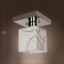 Lámpara empotrada moderna de metal galvanizado estilo mini contemporáneo