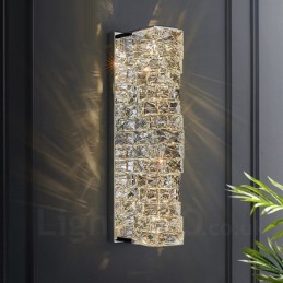 Lámpara de pared moderna de cristal K9 para mesita de noche, porche, pasillo, sala de estar, dormitorio, estudio.