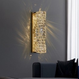 Lámpara de pared moderna de cristal K9 para mesita de noche, porche, pasillo, sala de estar, dormitorio, estudio.