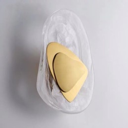 Apliques de pared de cristal nórdico para sala de estar, estudio, dormitorio, mesita de noche, pasillo, fondo de sala de estar, luz de pared