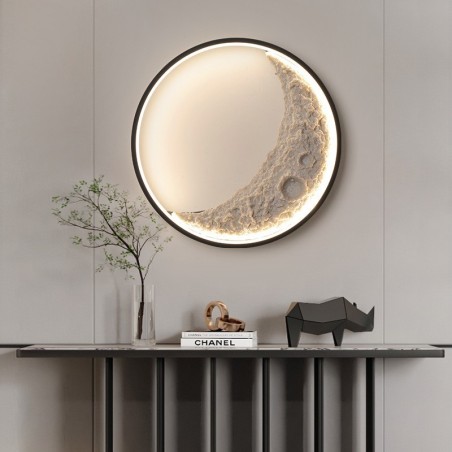 Lámparas de pared decorativas de fondo redondo nórdico para interiores Lámparas de pared decorativas de fondo redondo nórdico para interiores