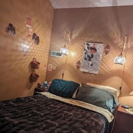 Aplique de pared de bambú estilo pastoral americano retro de cuerda de cáñamo con enchufe