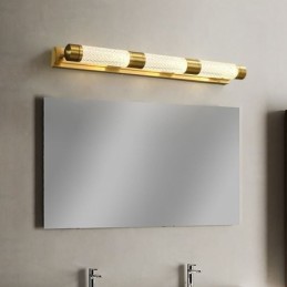 Lámpara de pared de latón acrílico cilindro espejo luz frontal