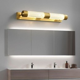 Lámpara de pared de latón acrílico cilindro espejo luz frontal