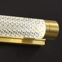 Lámpara de pared de latón acrílico cilindro espejo luz frontal