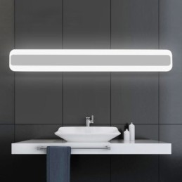 Lámpara de pared moderna con espejo, luz frontal para baño, luz de maquillaje, iluminación