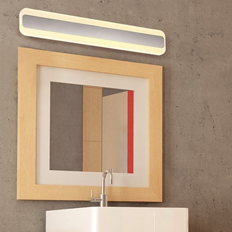 Lámpara de pared moderna con espejo, luz frontal para baño, luz de maquillaje, iluminación