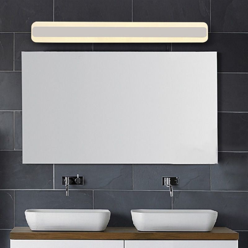 Lámpara de pared moderna con espejo, luz frontal para baño, luz de maquillaje, iluminación