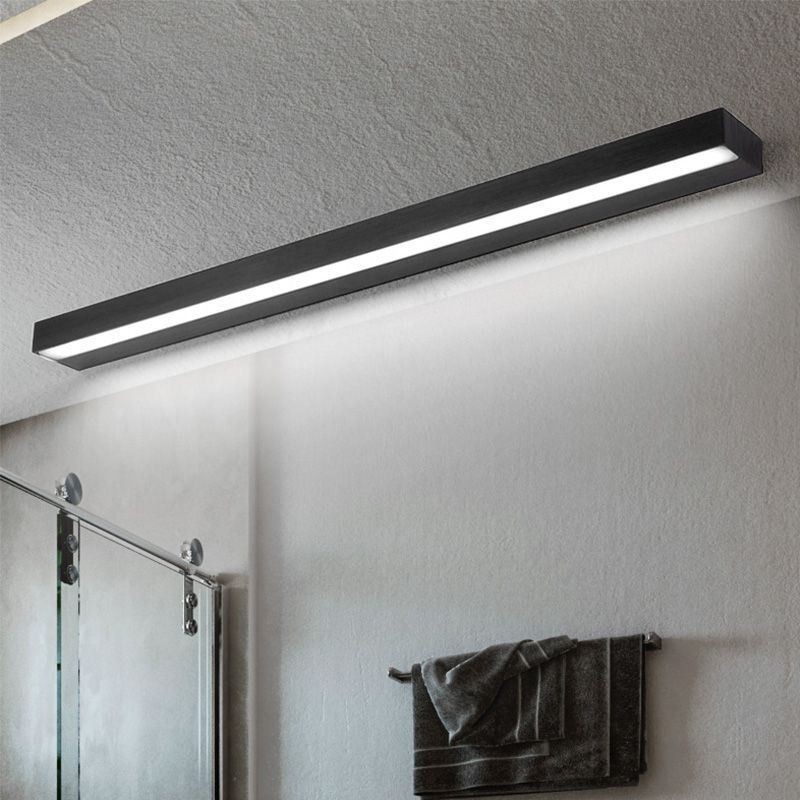 Lámpara de pared con espejo frontal moderno, lámpara de acrílico para baño, iluminación de maquillaje