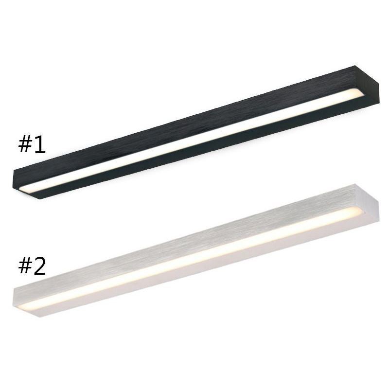 Lámpara de pared con espejo frontal moderno, lámpara de acrílico para baño, iluminación de maquillaje