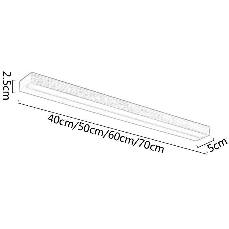 Lámpara de pared con espejo frontal moderno, lámpara de acrílico para baño, iluminación de maquillaje