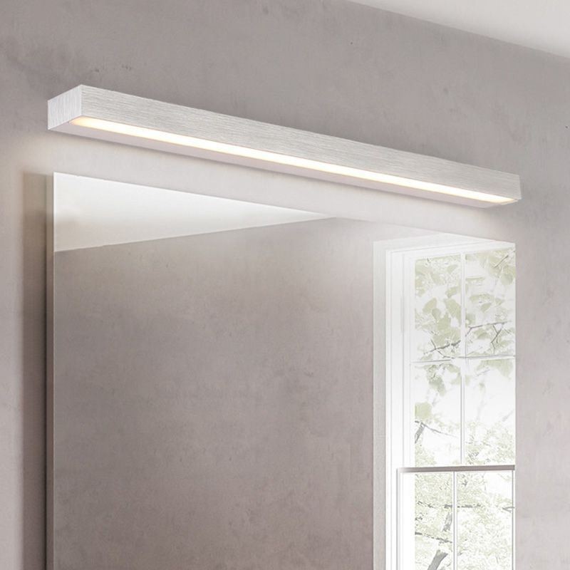 Lámpara de pared con espejo frontal moderno, lámpara de acrílico para baño, iluminación de maquillaje