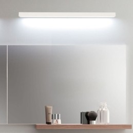 Lámpara de pared con espejo frontal moderno, lámpara de acrílico para baño, iluminación de maquillaje
